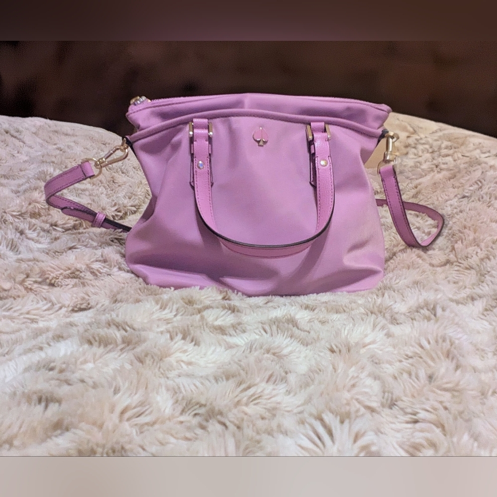 Kate Spade Crossbody Tote - Small Taylor Tote Canvas - Lavendar - NWT - Picture 2 of 8